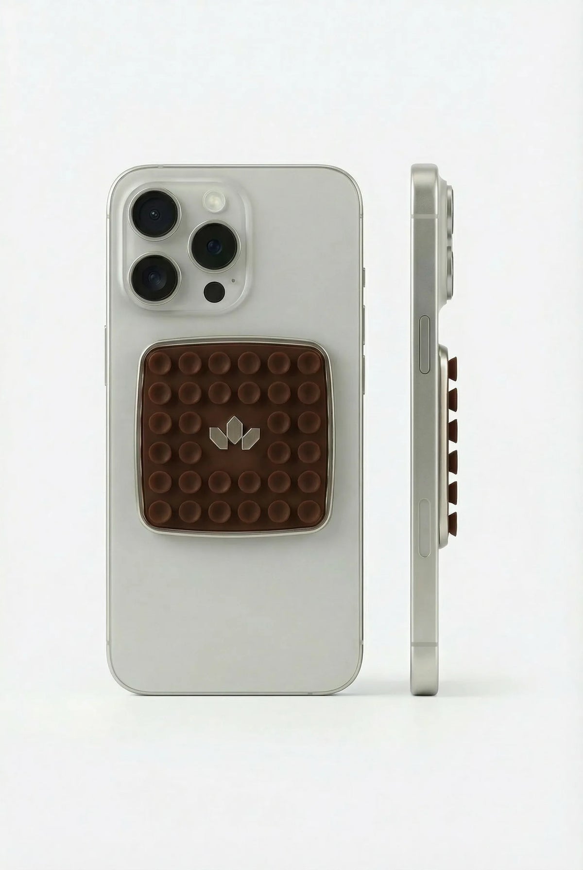 JHADE PopCase Mini silicone suction grip phone case in Espresso Silk