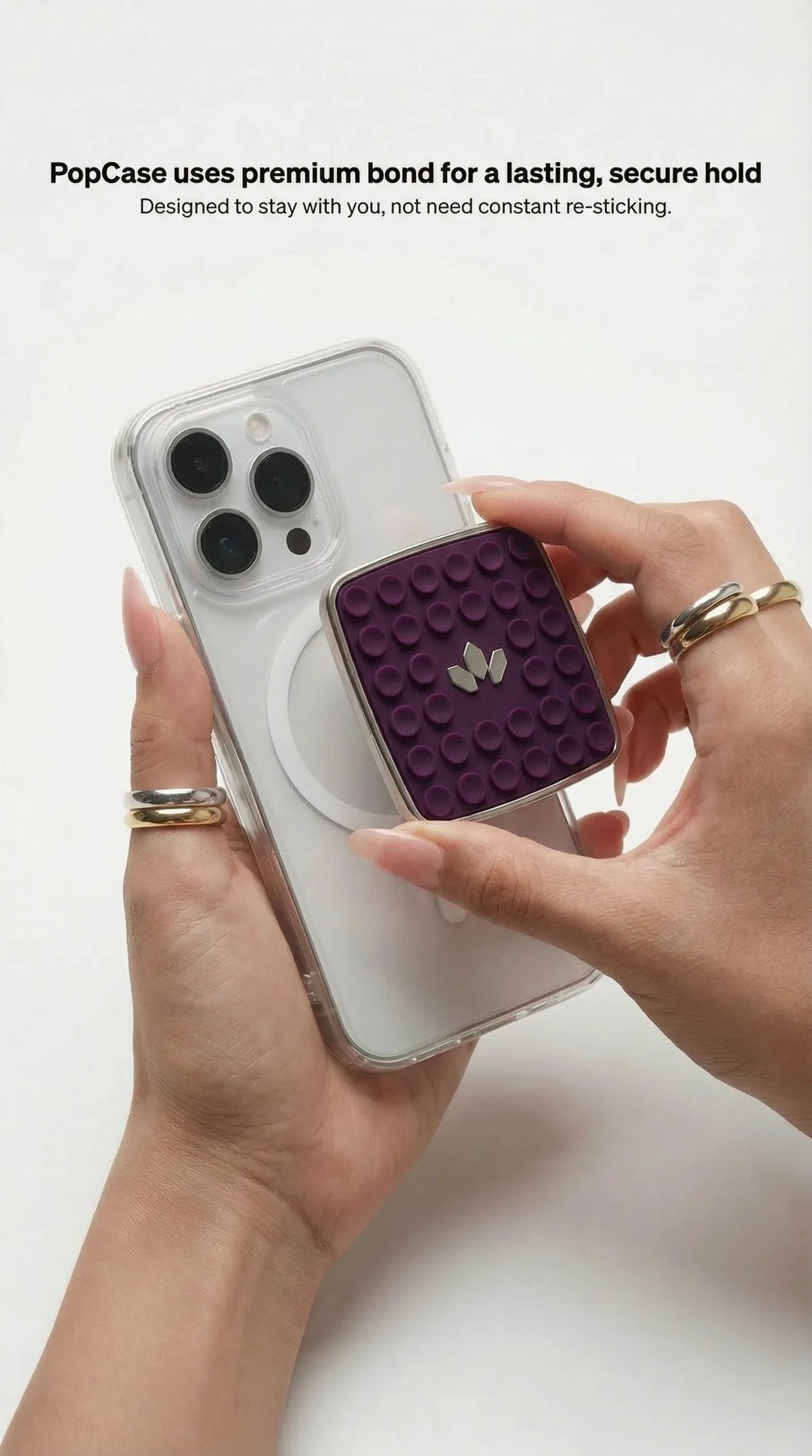 JHADE PopCase Mini in Plum Caspia, product detail