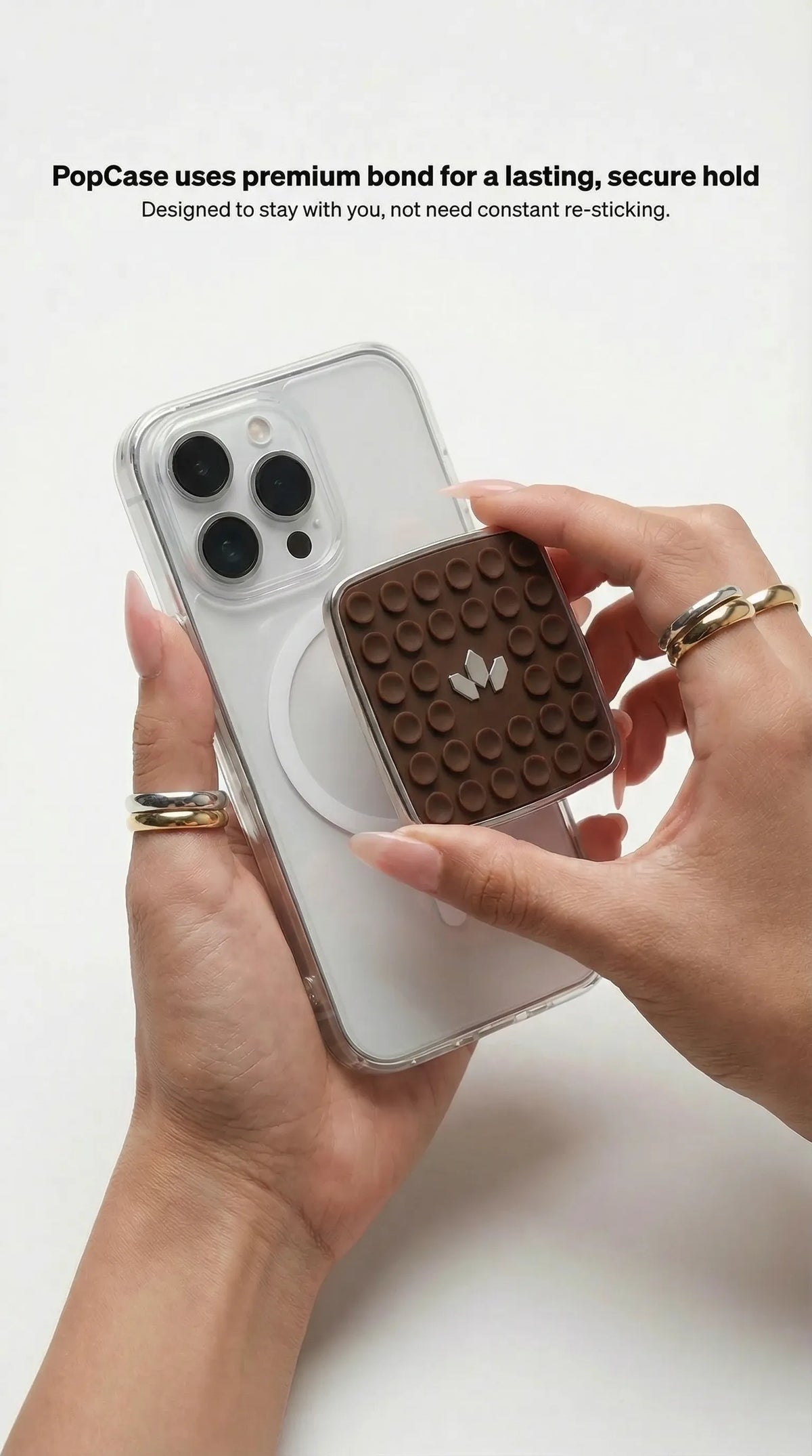 JHADE PopCase Mini in Espresso Silk, product detail