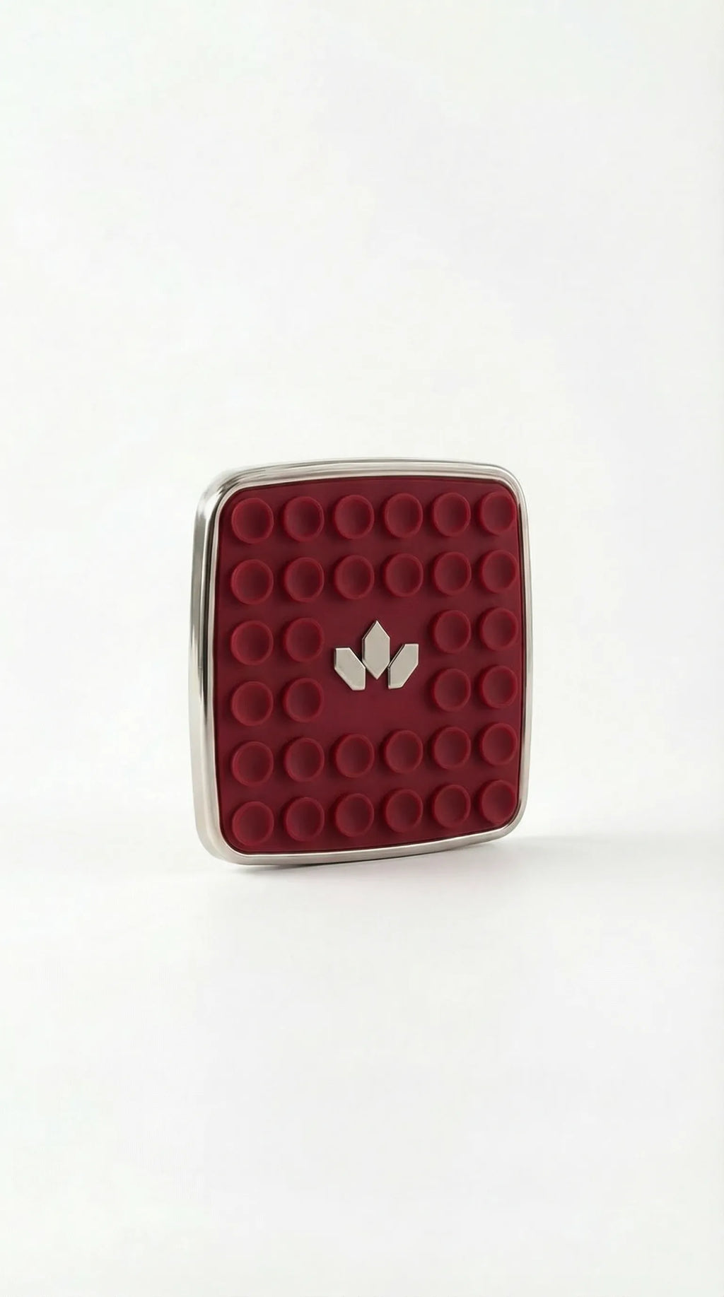 JHADE PopCase Mini in Burgundy Heritage, side angle