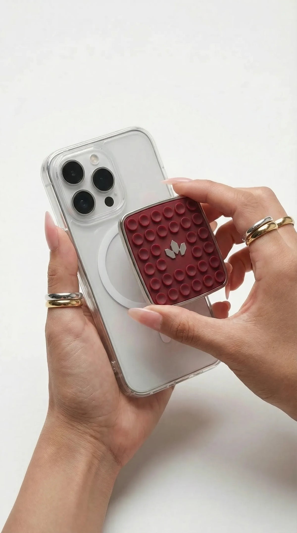 JHADE PopCase Mini in Burgundy Heritage, product detail