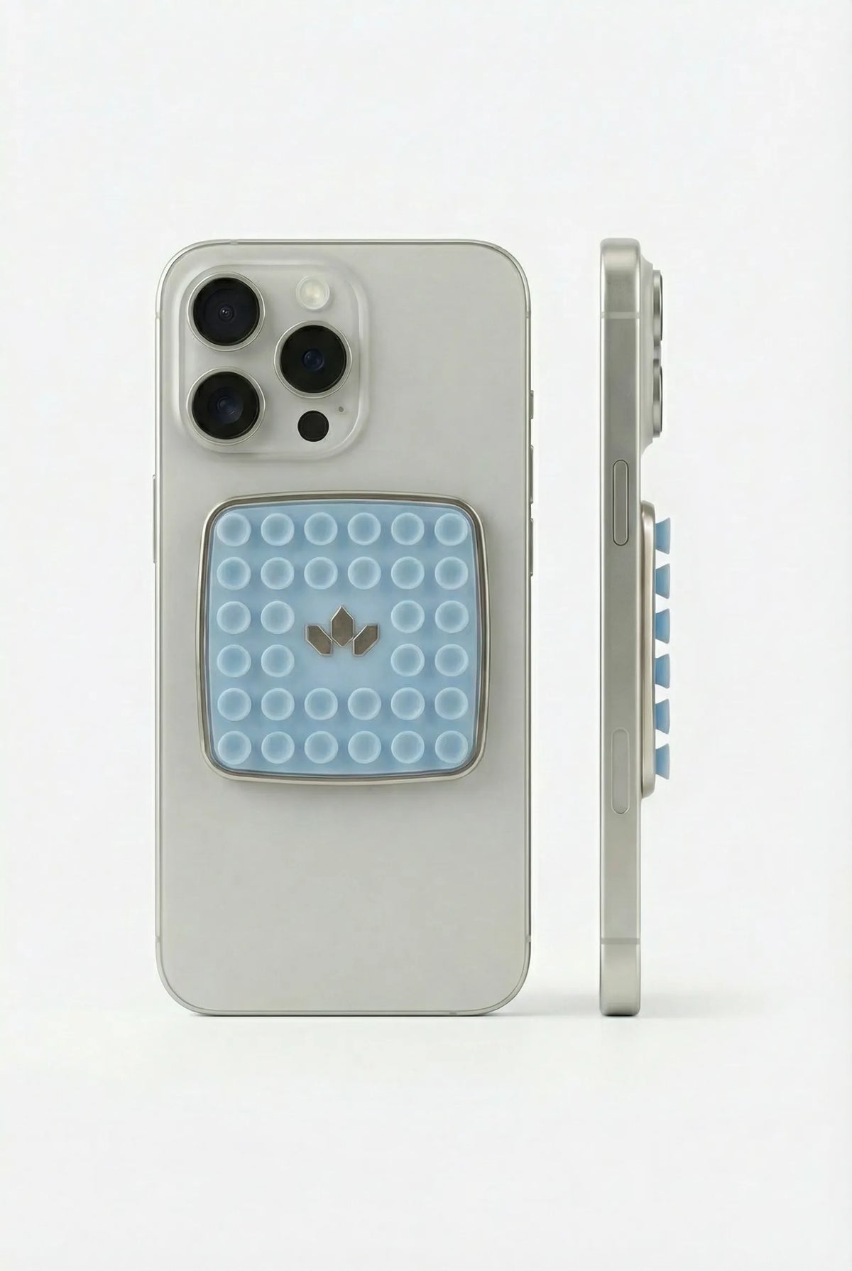 JHADE PopCase Mini silicone suction grip phone case in Skyline Blue