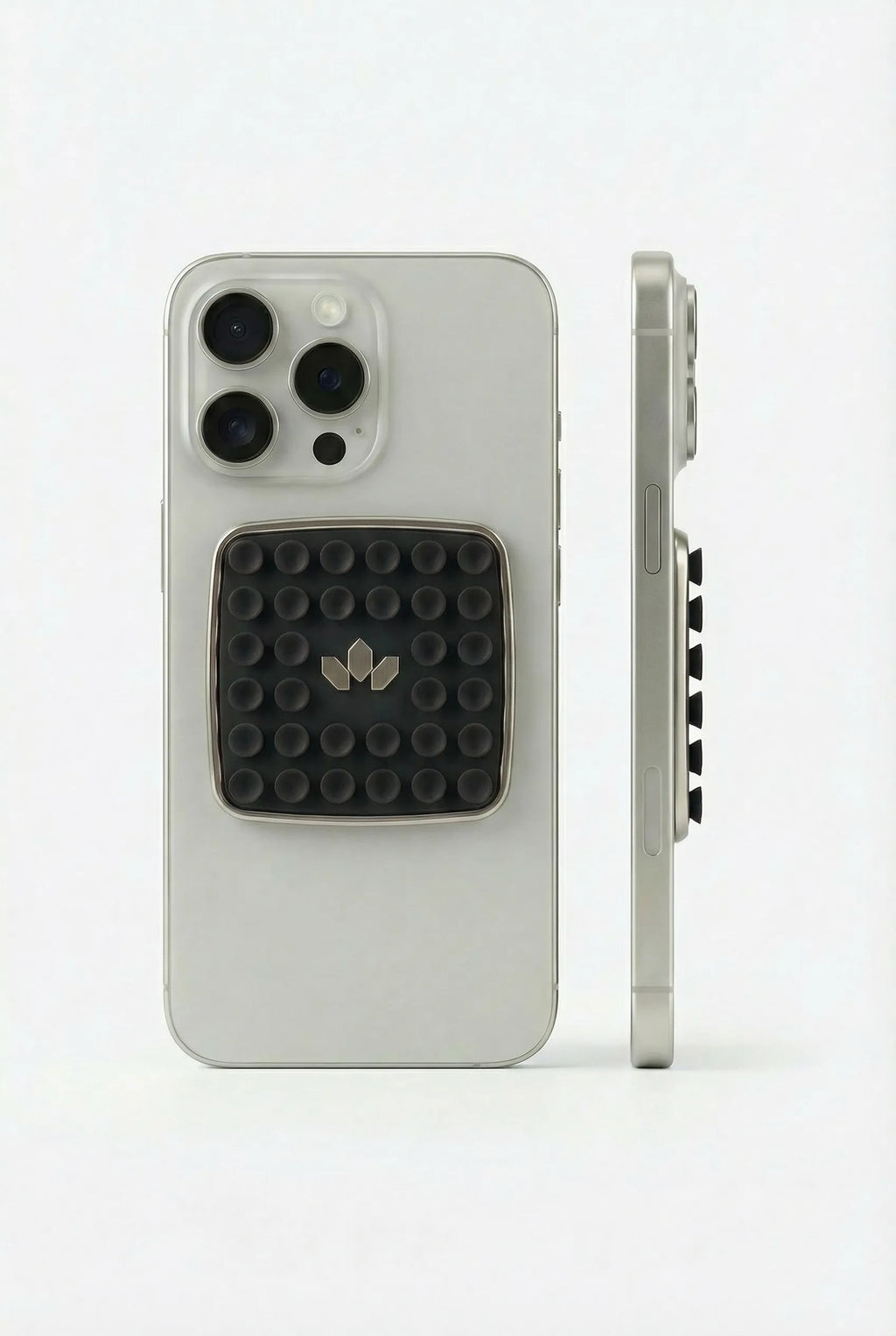 JHADE PopCase Mini silicone suction grip phone case in Noir Profond