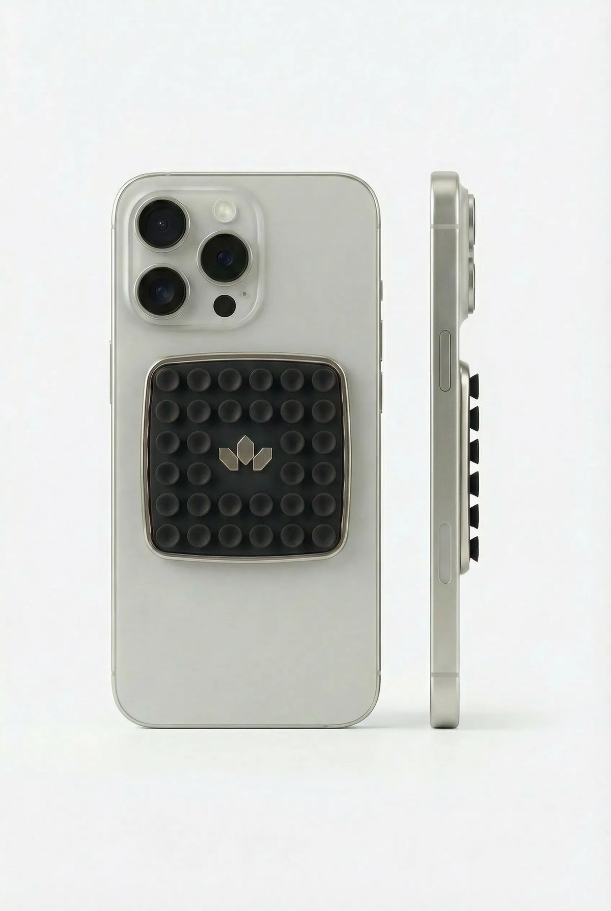 JHADE PopCase Mini silicone suction grip phone case in Noir Profond